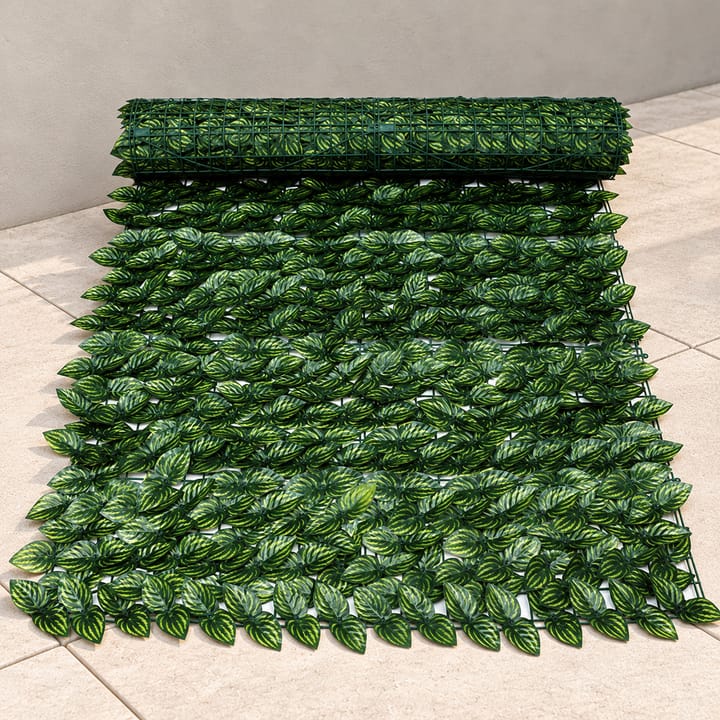 Faux Leaf Privacy Screen Panel, Watermelon
