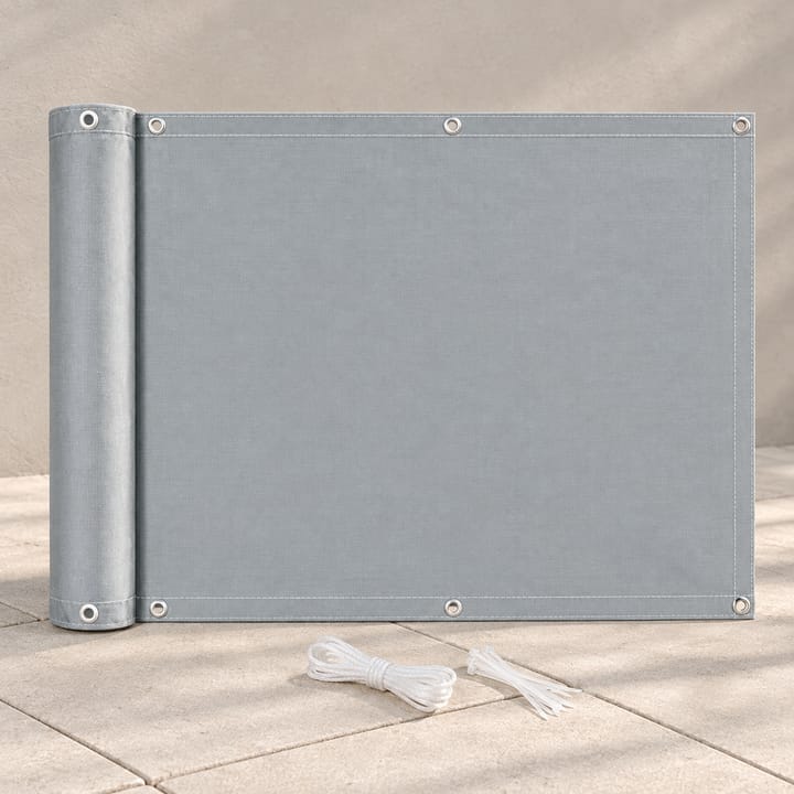 Grommeted Balcony Privacy Screen in Light gray
