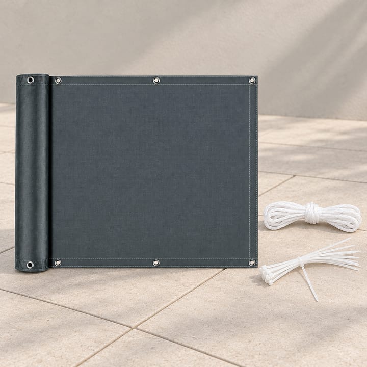 Rope Tie Balcony Privacy Screen in Dark gray