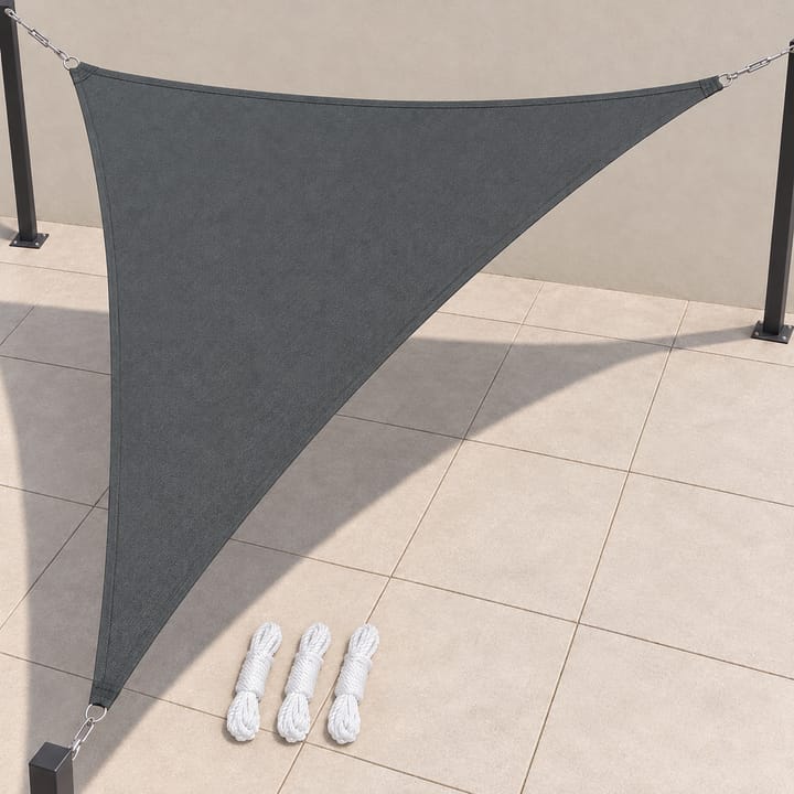 Harbor Triangle Shade Sail with Storage Bag in Deep gray