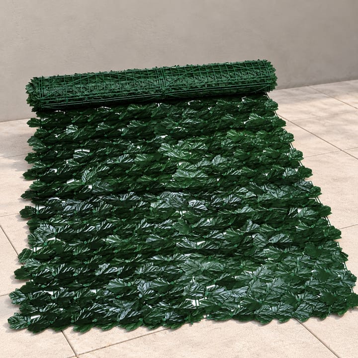 Faux Leaf Privacy Screen Panel, Dark maple leaf