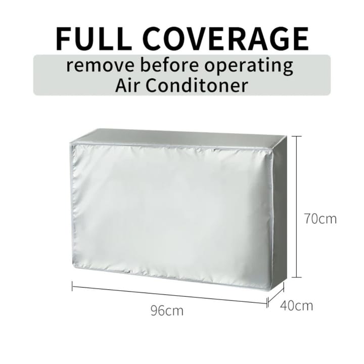 Silver Shield Outdoor AC Cover, 38 x 16 x 28 in