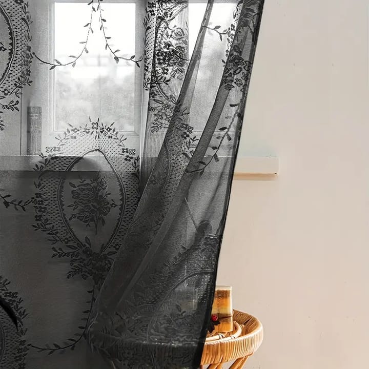 Veil Peony Lace Curtain Panel