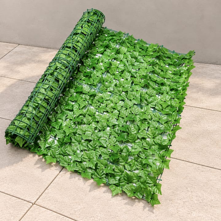 Faux Leaf Privacy Screen Panel, Light sweet potato