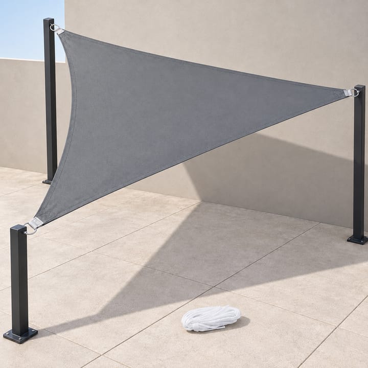 Harbor Triangle Canvas Shade Sail in Light gray