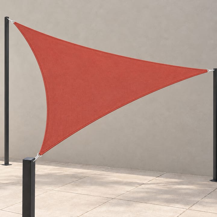 Harbor Triangle Shade Sail in Rust red