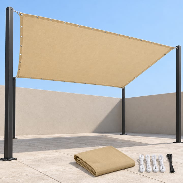 Harbor Waterproof Sun Shade Sail in Sand