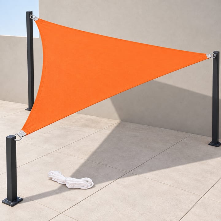 Harbor Triangle Canvas Shade Sail in Orange