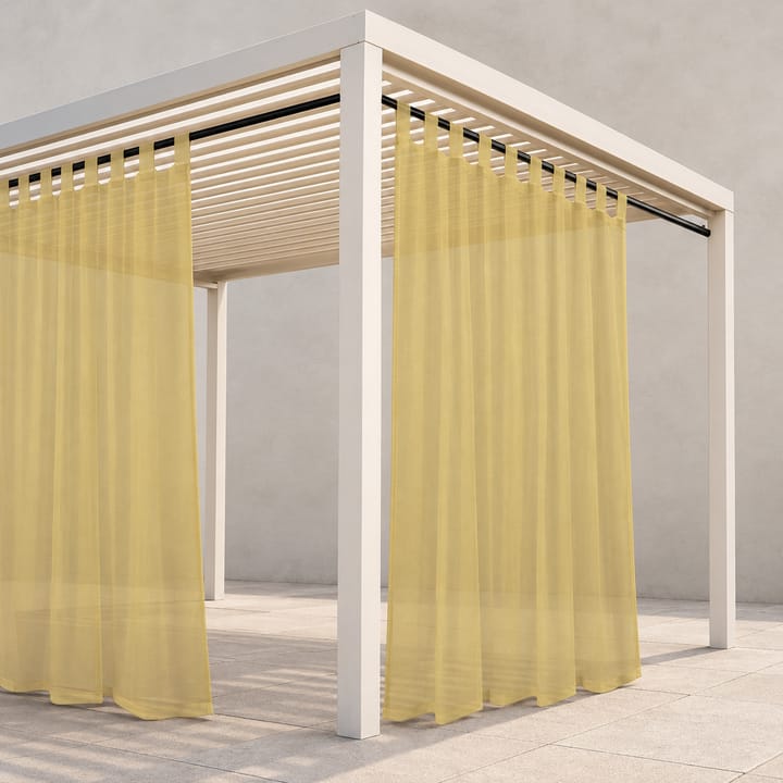 Haven Sheer Tab Top Outdoor Curtain in Taupe