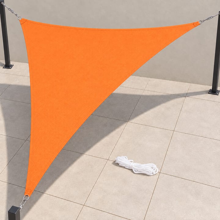 Harbor Triangle Shade Sail with Storage Bag in Orange