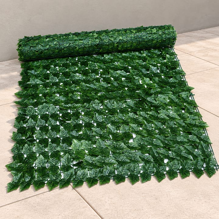 Faux Leaf Privacy Screen Panel, Grape