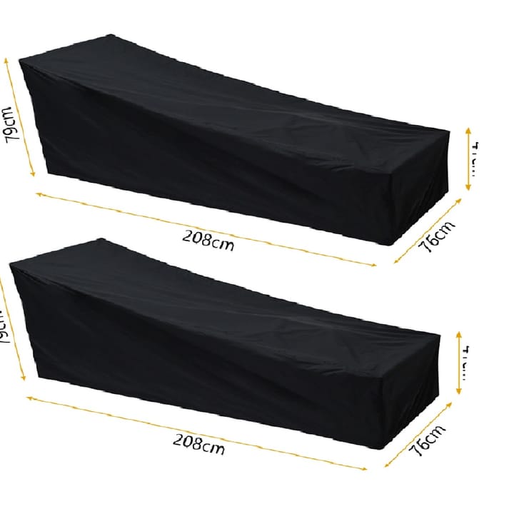 Harbor Sun Lounger Cover, 82 x 30 x 31 in, 2 covers