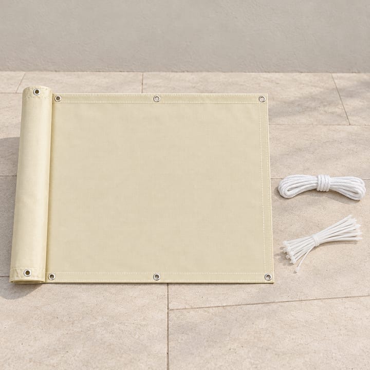 Rope Tie Balcony Privacy Screen in Beige
