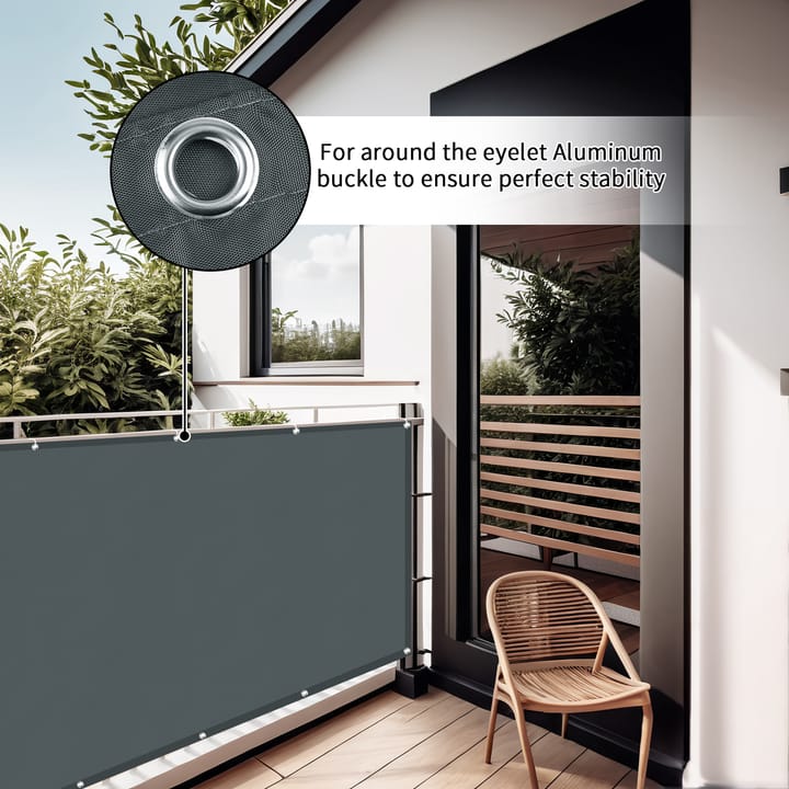 Grommeted Outdoor Privacy Screen
