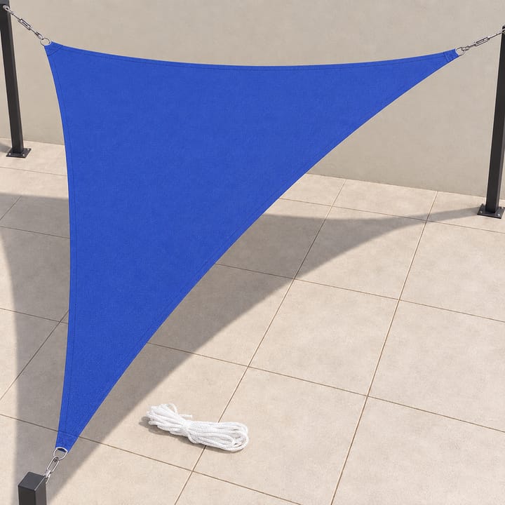 Harbor Triangle Shade Sail with Storage Bag in Blue