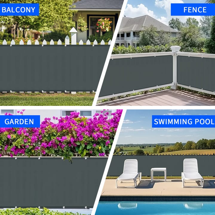 Grommeted Outdoor Privacy Screen