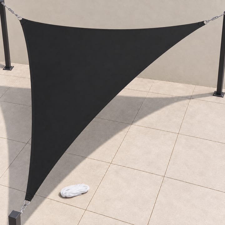 Harbor Triangle Shade Sail with Storage Bag in Black