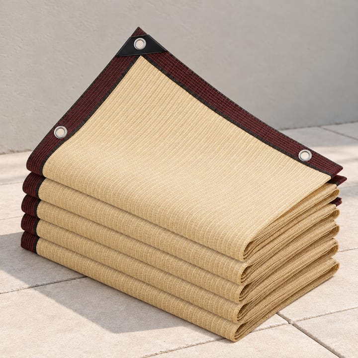 HDPE Sun Shade Net in Beige