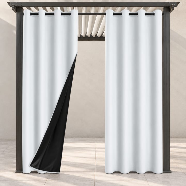 ShadeGuard Blackout Patio Curtain Panel in White