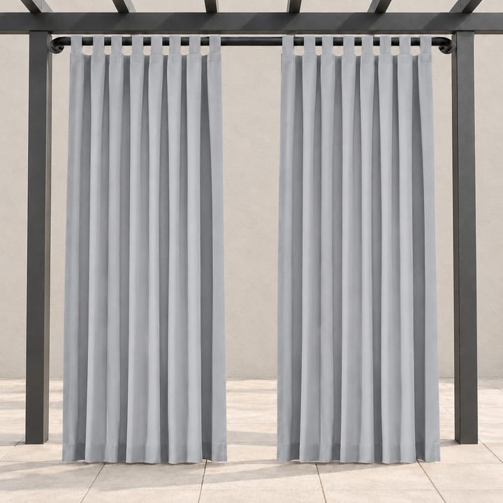 Haven Tab Top Outdoor Curtain in Silver