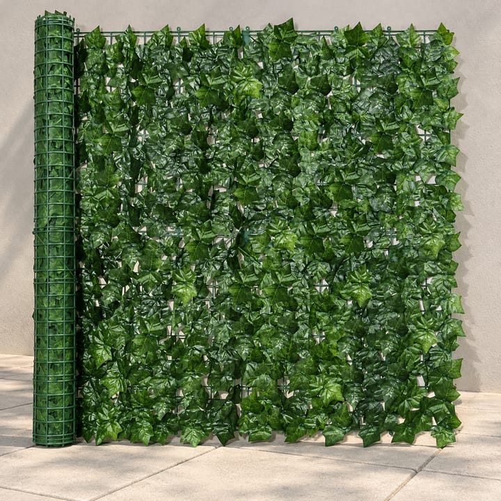 Ivy Leaf Grid Privacy Screen in Deep sweet potato