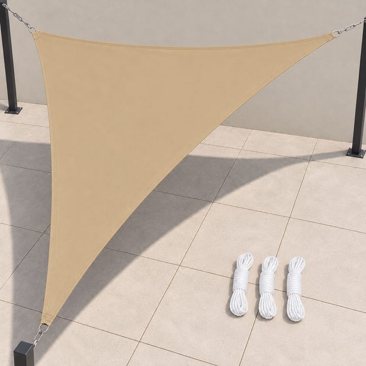 Harbor Triangle Shade Sail with Storage Bag in Sand