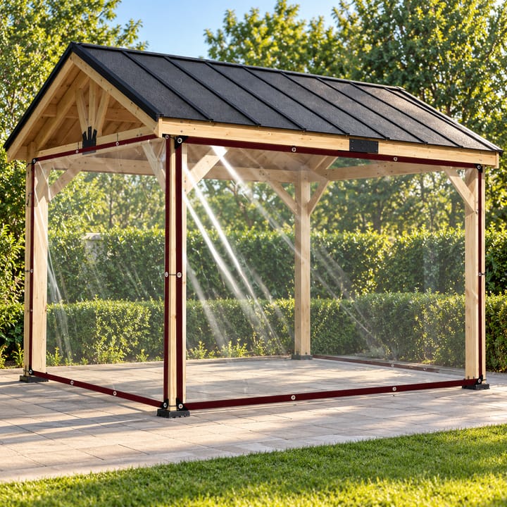 Clear PEVA Outdoor Curtain
