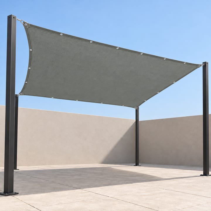 Harbor Waterproof Sun Shade Sail in Dark gray