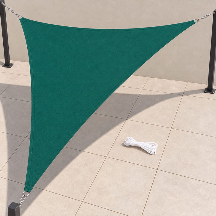 Harbor Triangle Shade Sail with Storage Bag in Green