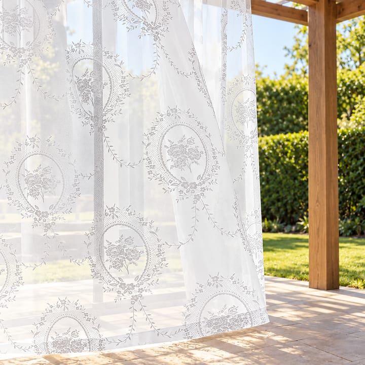 Peony Lace Outdoor Curtain Panel