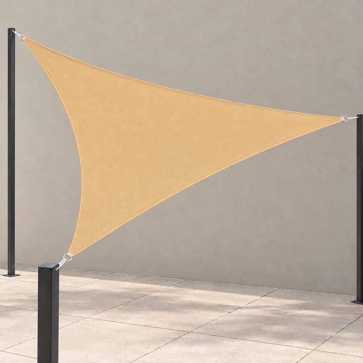 Harbor Triangle Shade Sail in Sand yellow