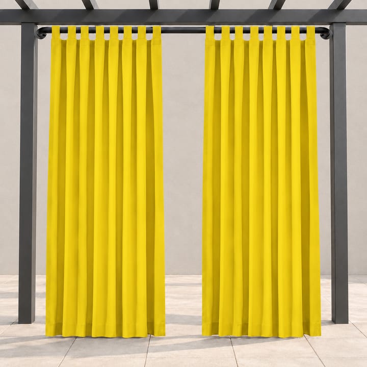 Haven Tab Top Outdoor Curtain in Yellow