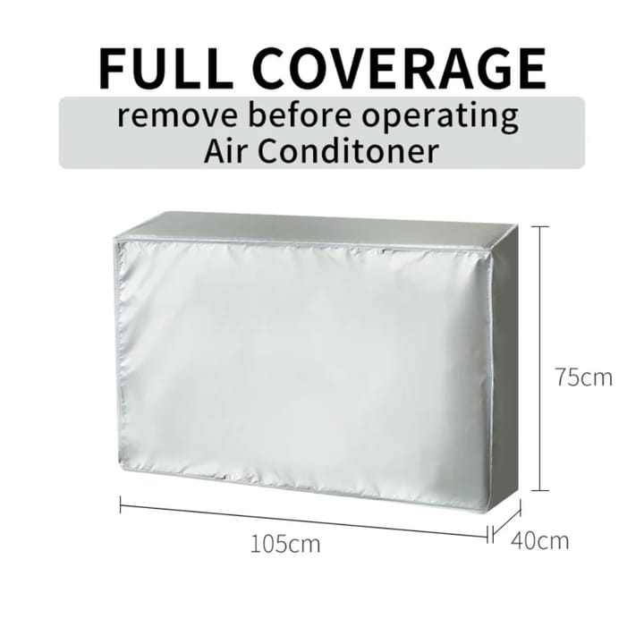 Silver Shield Outdoor AC Cover, 41 x 16 x 30 in