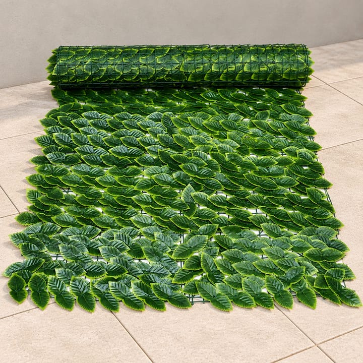 Faux Leaf Privacy Screen Panel, Green dill