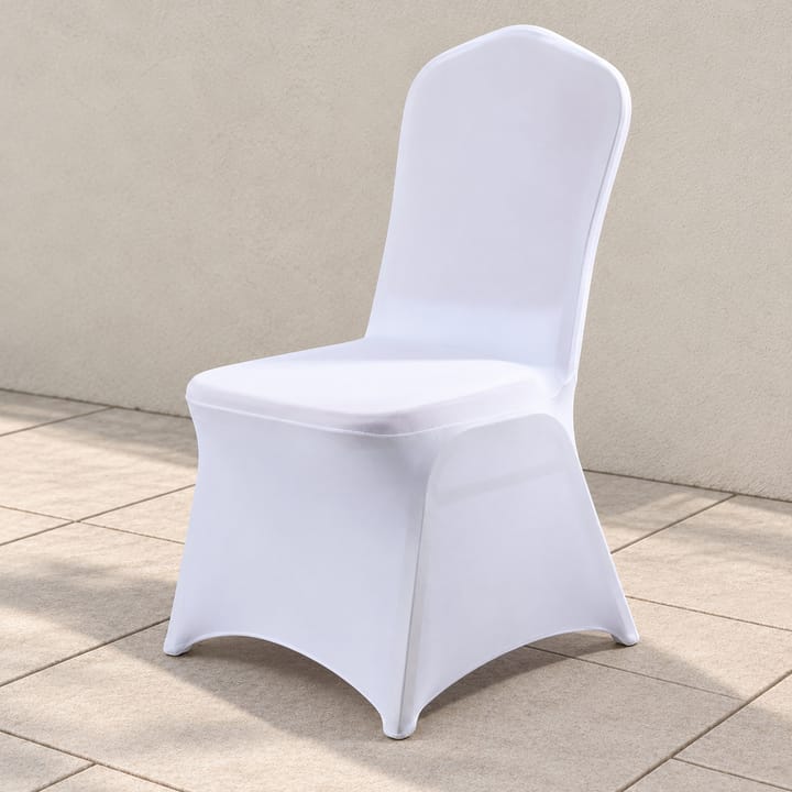 Stretch Outdoor Chair Cover in White, 1 pack