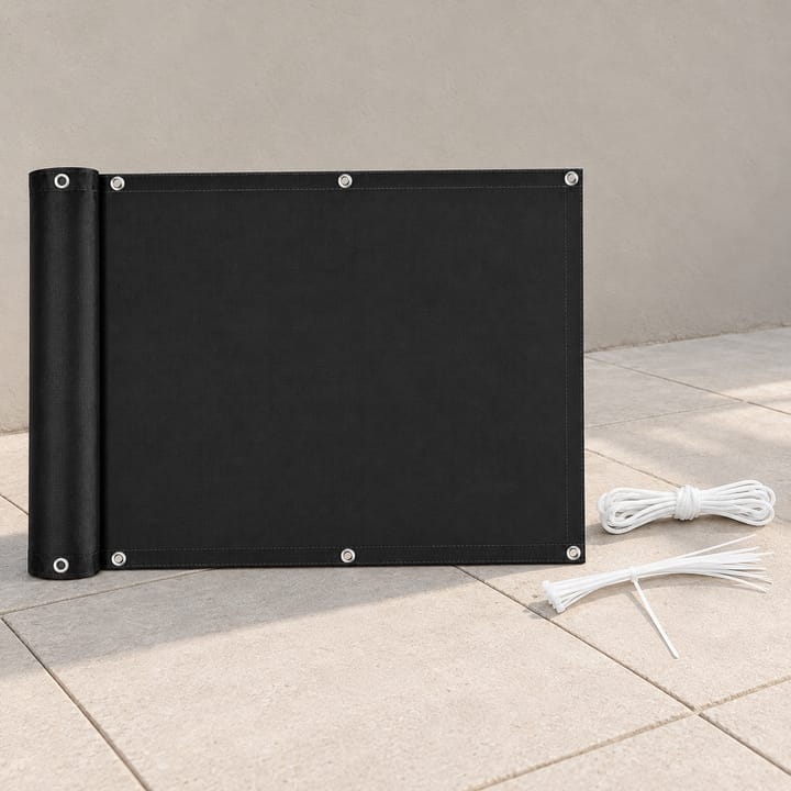 Railing Guard Balcony Privacy Screen in Black