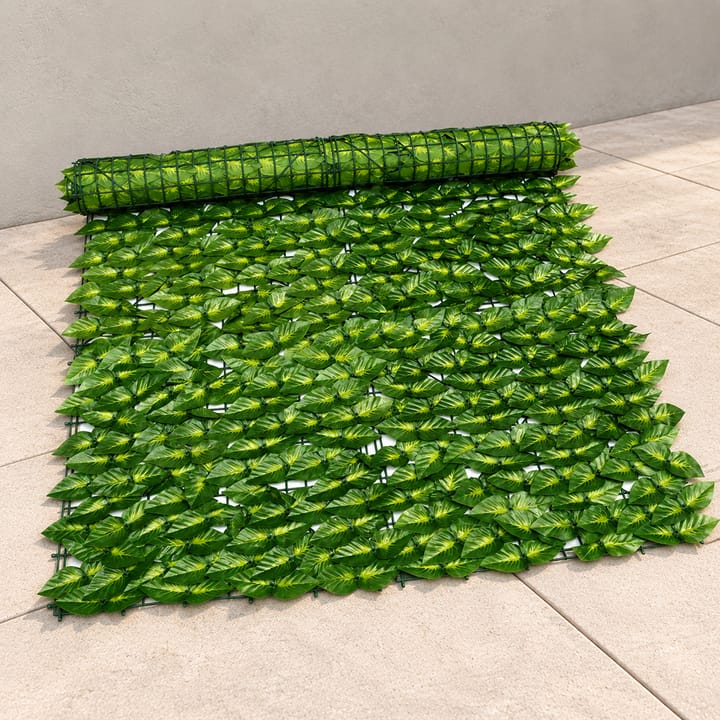 Faux Leaf Privacy Screen Panel, Green sage