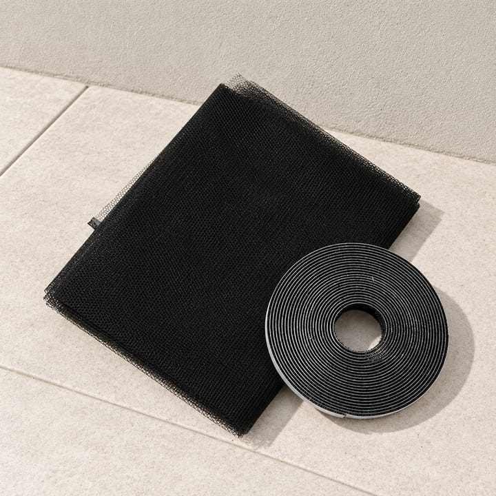 Nylon Hook-and-loop Window Screen Kit in Black