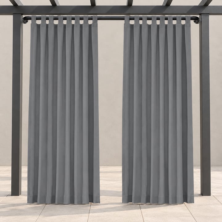 Haven Tab Top Outdoor Curtain in Gray