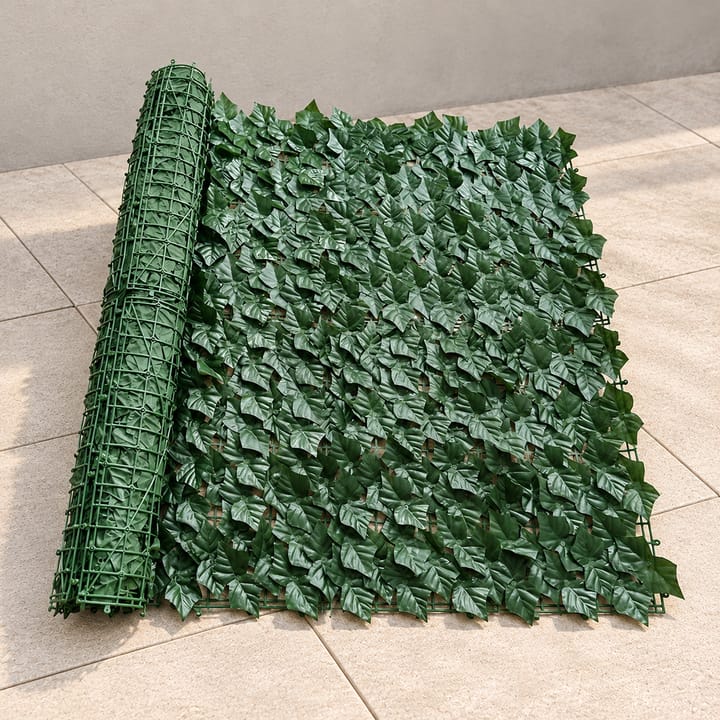 Faux Leaf Privacy Screen Panel, Dark sweet potato