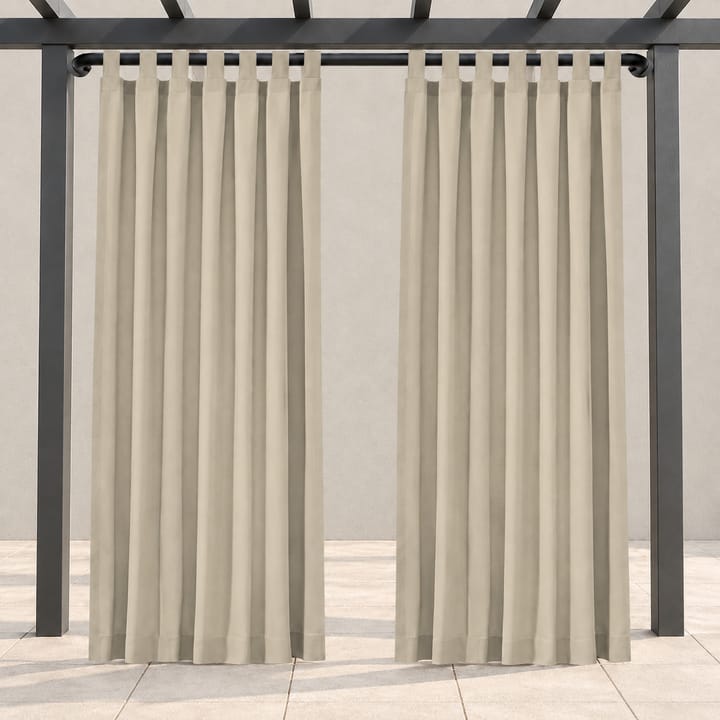 Haven Tab Top Outdoor Curtain in Taupe