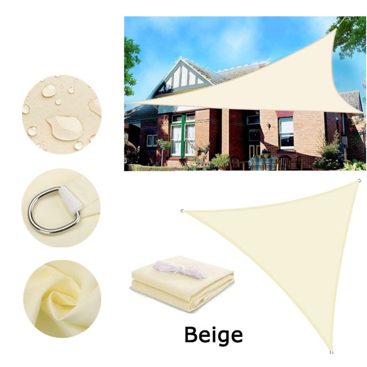 Harbor Triangle Shade Sail, Beige