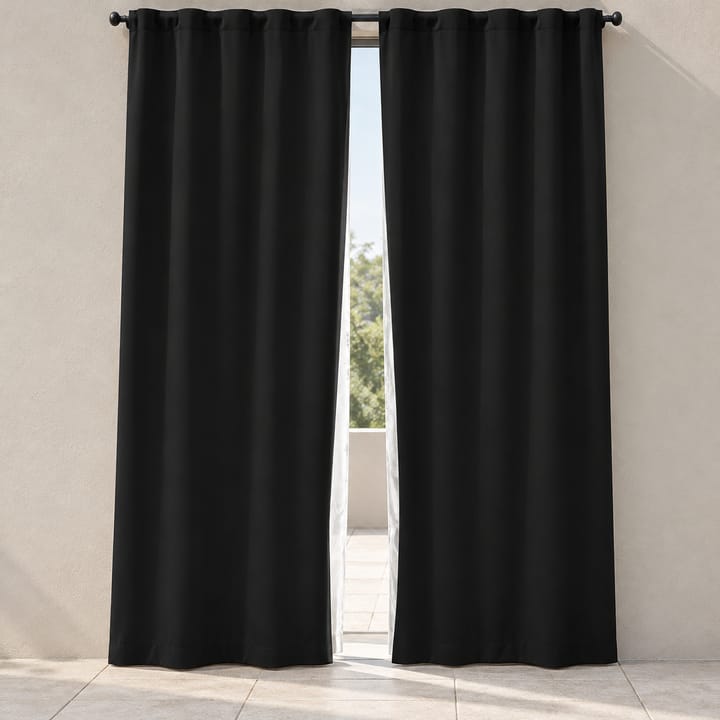 ShadeGuard Blackout Patio Curtain Panel in Light gray