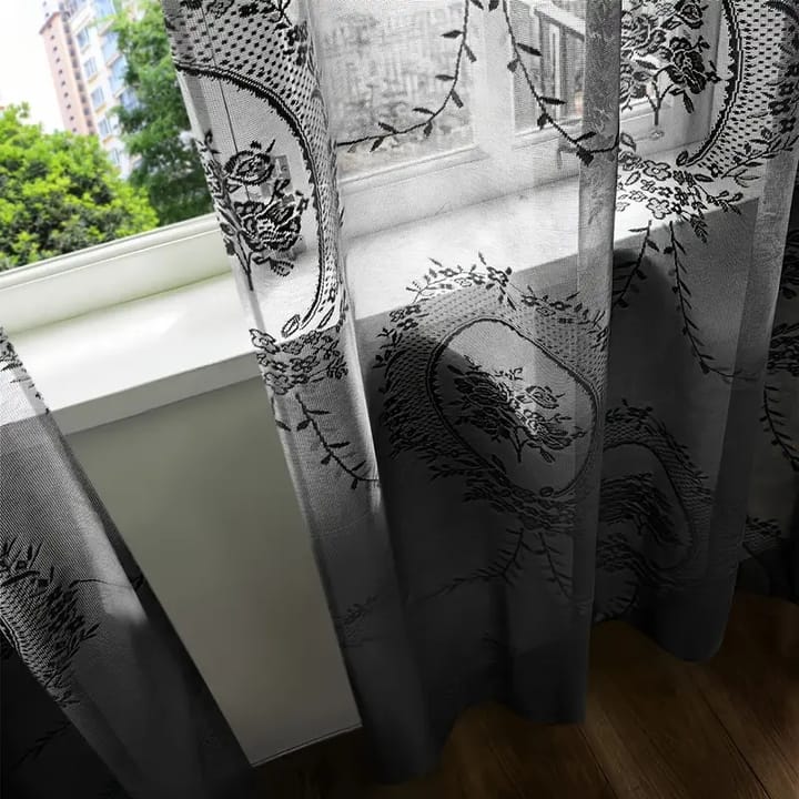 Veil Peony Lace Curtain Panel