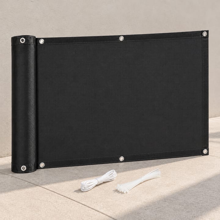 Oxford Balcony Privacy Screen in Black