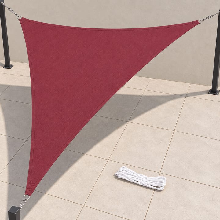 Harbor Triangle Shade Sail with Storage Bag in Wine red