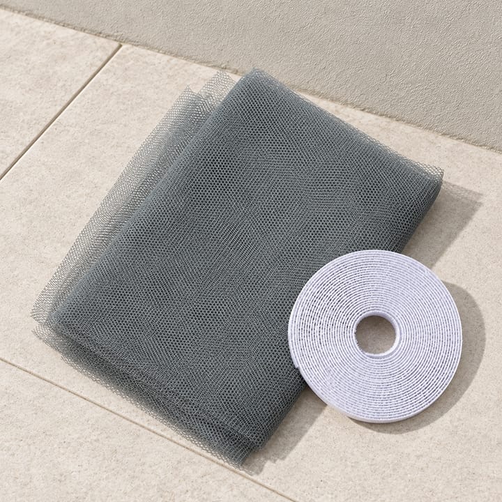 Nylon Hook-and-loop Window Screen Kit in Gray