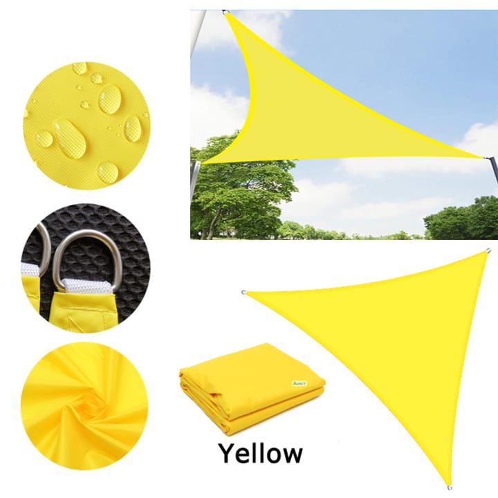 Harbor Triangle Shade Sail in Yellow