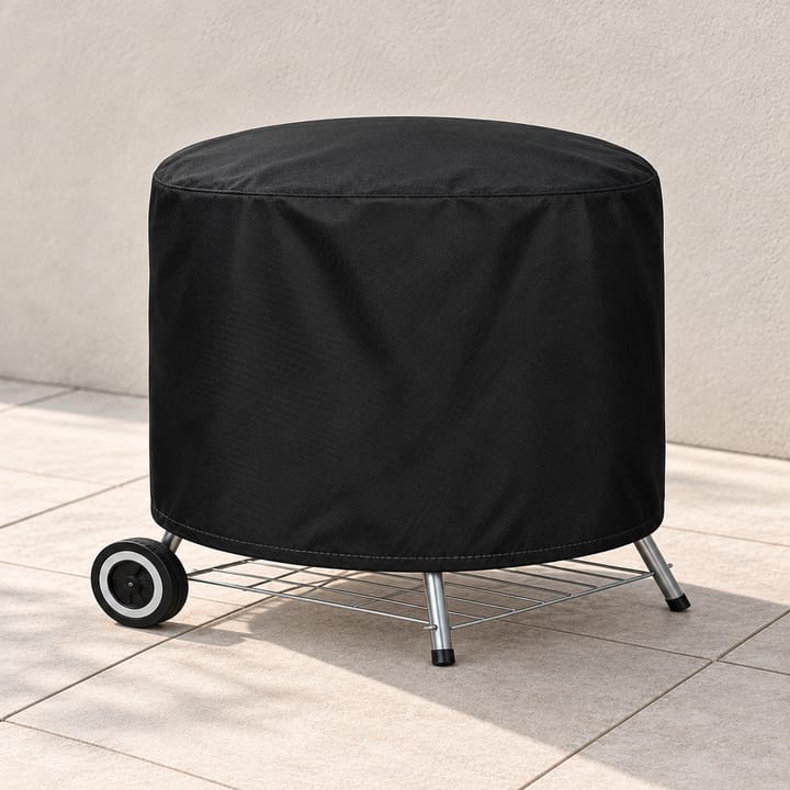 Round Grill Cover With Drawstring Hem, 28 x 22 in