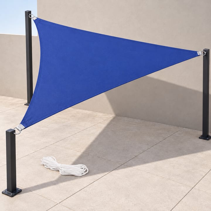 Harbor Triangle Canvas Shade Sail in Blue